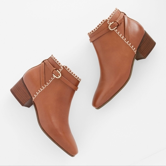 TalbotsDakota Stitch Nappa Ankle Boots